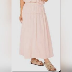 Pink Maxi Skirt NWT Plus Romantic, Feminine.